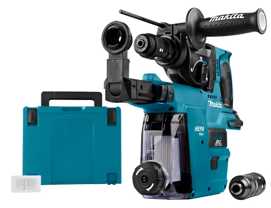 Makita DHR243ZJW 18V Li-Ion Accu SDS-Plus Combihamer Body In Mbox - 2J 3 Makita DHR243ZJW 18V Li-Ion Accu SDS-Plus Combihamer Body In Mbox - 2J