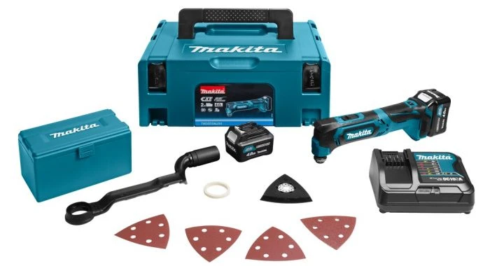 Makita TM30DSMJX4 10.8V Li-Ion Accu Multitool Set (2x 4.0 Ah Accu) In Mbox + Accessoireset 3 Makita TM30DSMJX4 10.8V Li-Ion Accu Multitool Set (2x 4.0 Ah Accu) In Mbox + Accessoireset