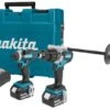 Makita DLX2146T 18V Li-Ion Accu Klopboor-/schroefmachine (DHP481) & Slagschroevendraaier (DTD152) Combiset (2x 5.0Ah Accu) In Koffer -Winkel Voor Huishoudelijk Gereedschap e631c58e1a0fb1bba6a4fed8d03f4750