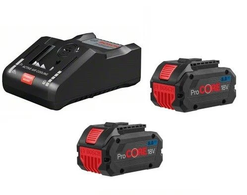 Bosch 1600A016GP Starterset: 2 X ProCORE 18V 8.0Ah + GAL 18V-160 C Li-ion Accu - Coolpack 3 Bosch 1600A016GP Starterset: 2 X ProCORE 18V 8.0Ah + GAL 18V-160 C Li-ion Accu - Coolpack