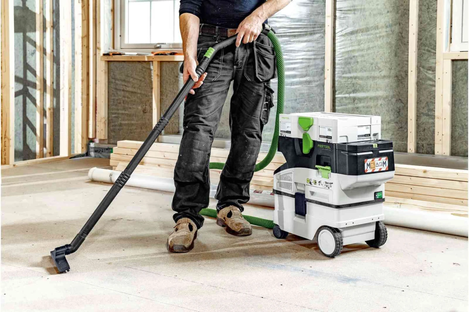 Festool CTLC MINI I-Basic 36V (2x18V) Li-Ion Accu Stofzuiger Body - 3100l/min - 577065 6 Festool CTLC MINI I-Basic 36V (2x18V) Li-Ion Accu Stofzuiger Body - 3100l/min - 577065 - Afbeelding 4