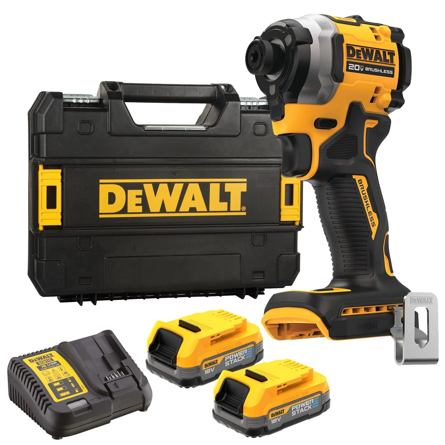 DeWALT DCF850E2T 18V Li-ion XR Accu Slagschroevendraaier Set (2x Powerstack Accu) In TSTAK Koffer 3 DeWALT DCF850E2T 18V Li-ion XR Accu Slagschroevendraaier Set (2x Powerstack Accu) In TSTAK Koffer