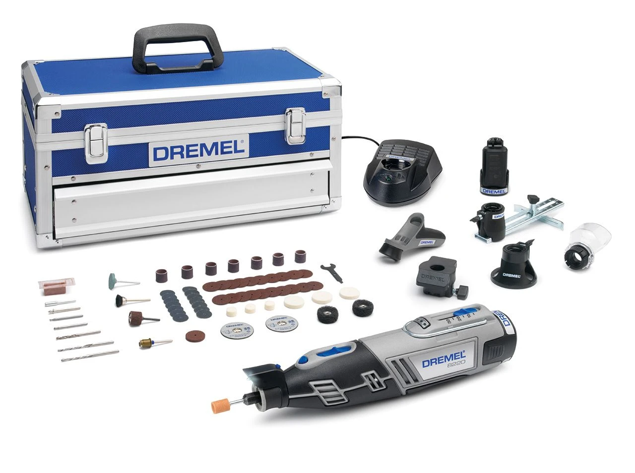 Dremel 8220 Platinum Editie 12V Li-Ion Accu Multitool Set (2x 2,0Ah Accu) Incl. 65 Accessoires In Koffer - F0138220JK 3 Dremel 8220 Platinum Editie 12V Li-Ion Accu Multitool Set (2x 2,0Ah Accu) Incl. 65 Accessoires In Koffer - F0138220JK