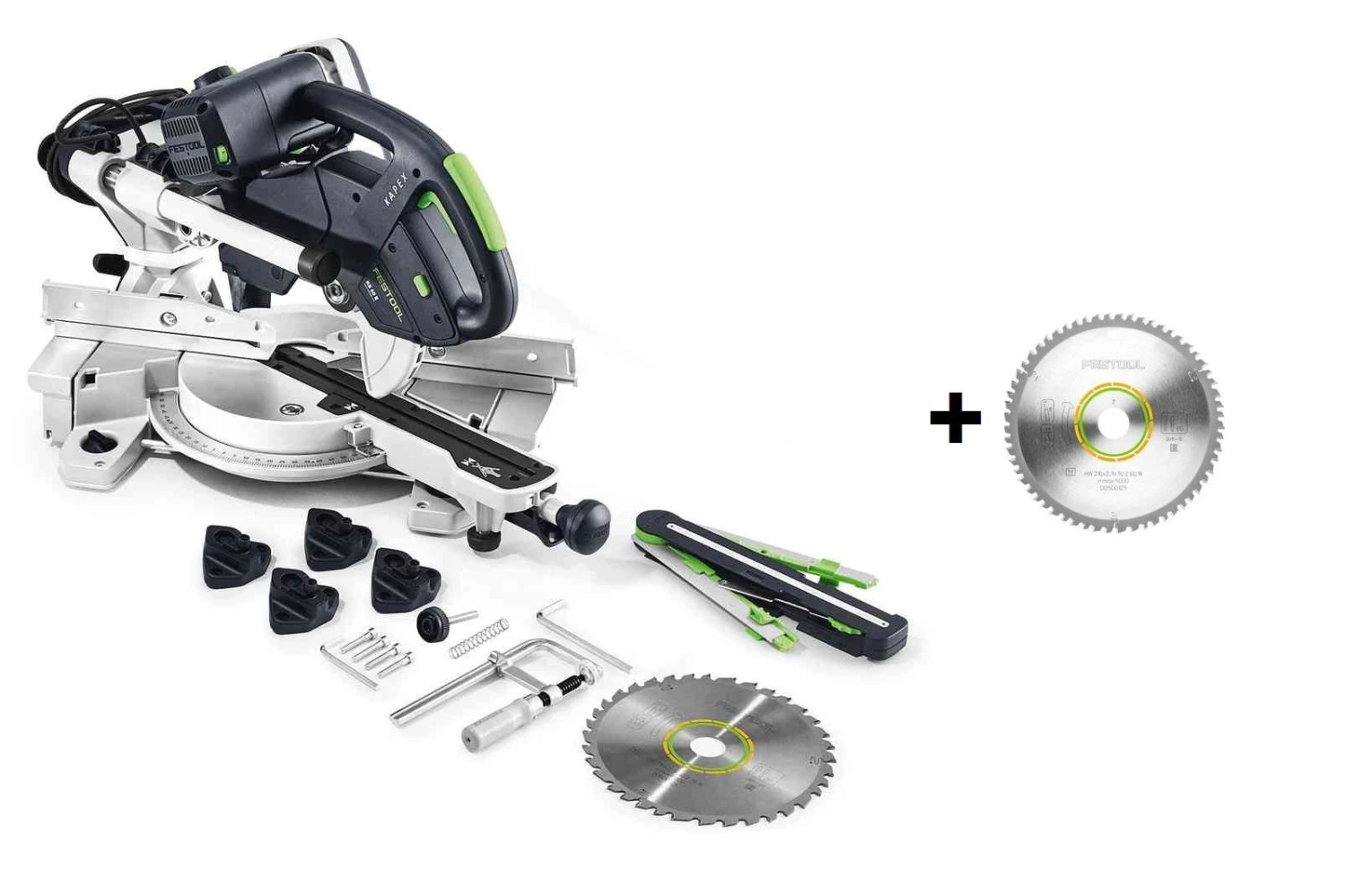 Festool KS 60 E-SET KAPEX Afkortzaag - 1200W - 216mm Met Extra Zaagblad 3 Festool KS 60 E-SET KAPEX Afkortzaag - 1200W - 216mm Met Extra Zaagblad